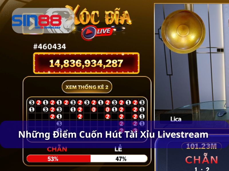 Những điểm cuốn hút khi chơi Xóc đĩa livetream